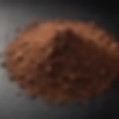 Rich Texture of Hollander Chocolate Powder Close-up view of Hollander chocolate powder showcasing its rich texture