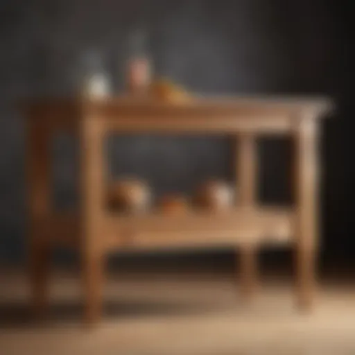 A well-maintained wooden furniture piece free of dust