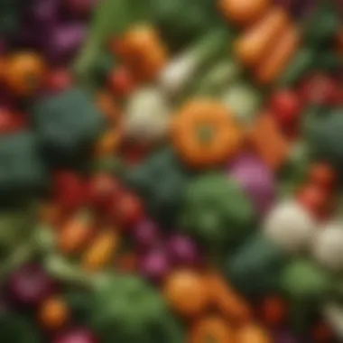Nutrient-Dense Vegetables for Health A selection of colorful vegetables packed with nutrients