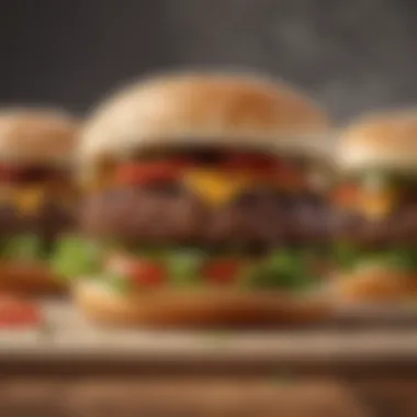 Environmental Benefits of Choosing Plant-Based A visual representation of the environmental benefits of plant-based burgers.