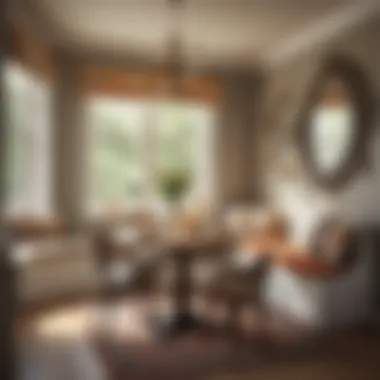 Stylishly decorated breakfast nook with personal touches