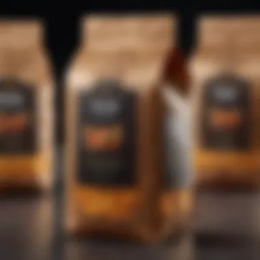 Gourmet Food Packaging Excellence Elegant packaging with intricate design for gourmet food items