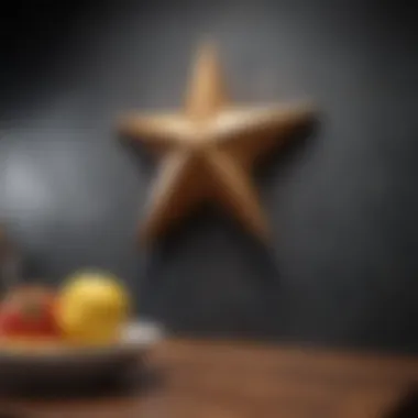 Elegant star-themed wall art enhancing living space