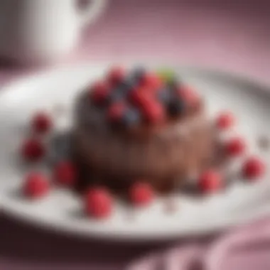 Decadent Keto Dessert Decadent keto dessert made with chocolate and berries