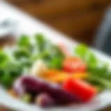 Keto-Friendly Vegetables A vibrant plate showcasing various keto-friendly vegetables