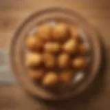 Close-up of KFC Beyond Chicken nuggets on a wooden platter