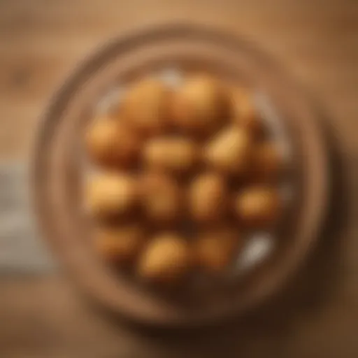 Close-up of KFC Beyond Chicken nuggets on a wooden platter