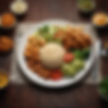 Plant-Based Meal with KFC Beyond Chicken A vibrant plate of KFC Beyond Chicken alongside fresh vegetables