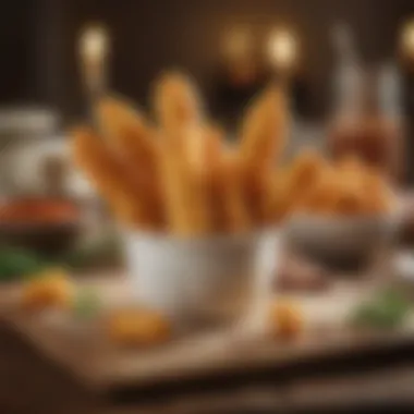 Gourmet Presentation of Kroger Mozzarella Cheese Sticks Kroger mozzarella cheese sticks served in a gourmet setting