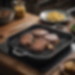 Lodge Blacklock Grill Pan showcasing its elegant design and craftsmanship