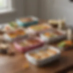 A variety of Bentgo lunch box models arranged on a table