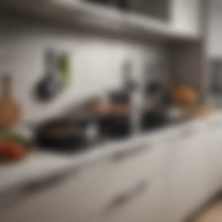 A beautifully arranged kitchen showcasing Made by Design non-stick pans