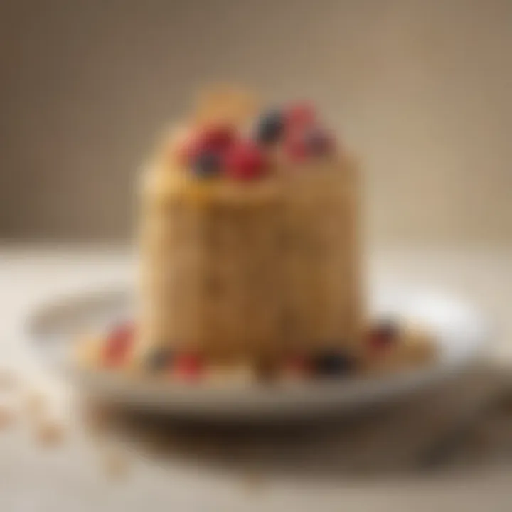 A vibrant oatmeal dish elegantly plated with gourmet toppings