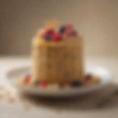 Elevating Oatmeal to Gourmet Status A vibrant oatmeal dish elegantly plated with gourmet toppings