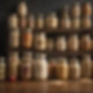 Exploring Global Oatmeal Varieties Various oatmeal varieties displayed in jars