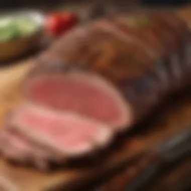 Sliced tri-tip showcasing perfect doneness