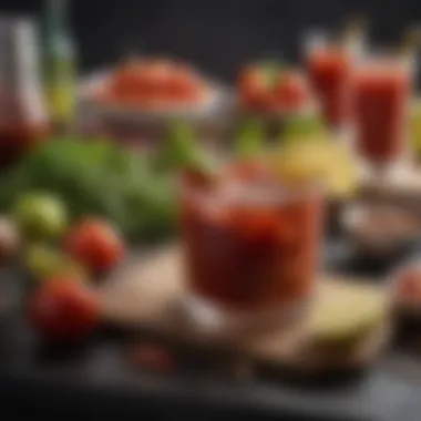 Fresh Ingredients for a Bloody Mary A selection of fresh ingredients for a Bloody Mary