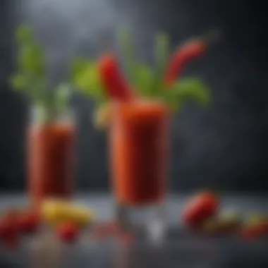 Unique Garnishes for a Bloody Mary A variety of unique garnishes for customizing a Bloody Mary