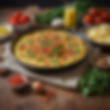Fresh Ingredients for Perfect Omelette An assortment of fresh ingredients ready for an omelette