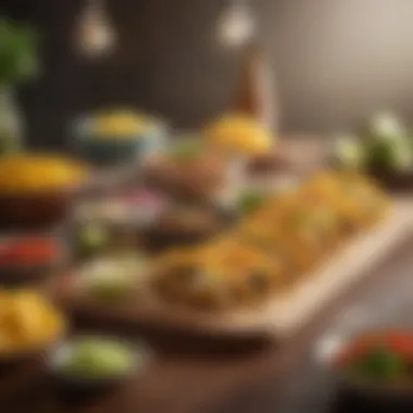 Interactive Taco Bar Delicious build-your-own taco setup