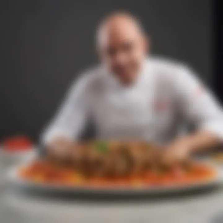A blend of traditional and modern culinary elements in Symon's cuisine