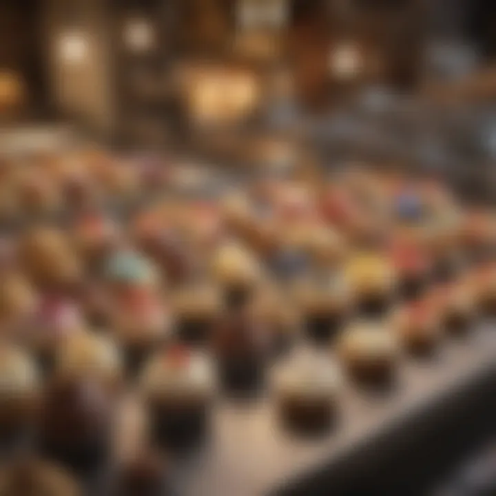 An infographic illustrating the cupcake delivery process from bakery to doorstep