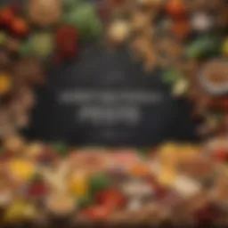 Visual representation of high glycemic index foods