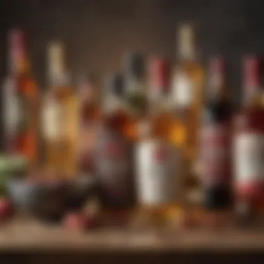 Selection of keto-approved alcoholic beverages