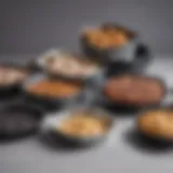 Variety of non-stick cake pans showcasing different shapes and sizes