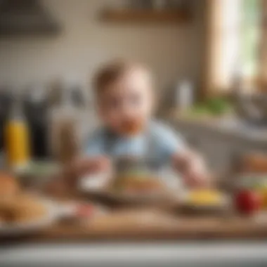Delightful Meals for Developing Taste Buds Infant enjoying a balanced meal with textures and flavors