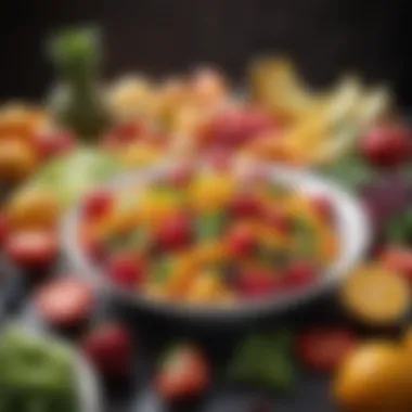 Vibrant Produce: A Feast for Little Ones Colorful fruits and vegetables ideal for infant feeding