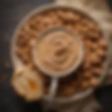 A beautifully plated dish featuring nut butter as a key ingredient