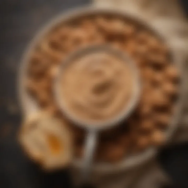 A beautifully plated dish featuring nut butter as a key ingredient