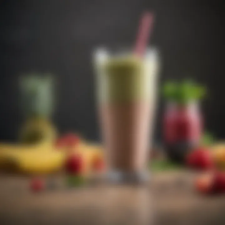 A visually appealing smoothie made from ingredients blended by a Nutribullet