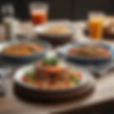 Balanced Meal for Blood Sugar Control Table set with balanced meal showcasing protein and fiber