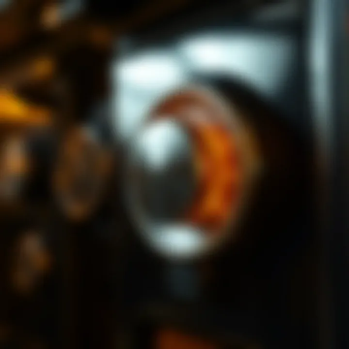 An oven with the temperature dial set to the ideal baking temperature, radiating warmth.