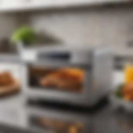 Oster Air Fryer Toaster Oven showcasing its sleek design