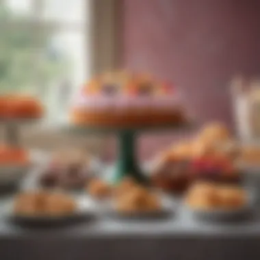 Decadent Desserts: A Sweet Finale Colorful dessert table with assorted treats