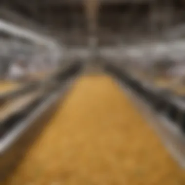 A snapshot of a bustling Italian pasta factory showcasing production lines.