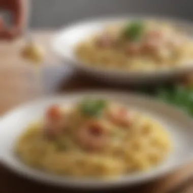 Indulgent Creamy Carbonara for a Satisfying Meal A hearty bowl of creamy carbonara garnished with parsley