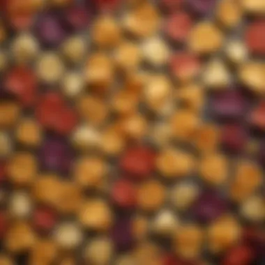 Assorted Poppable Chips A vibrant display of assorted poppable chips in various flavors