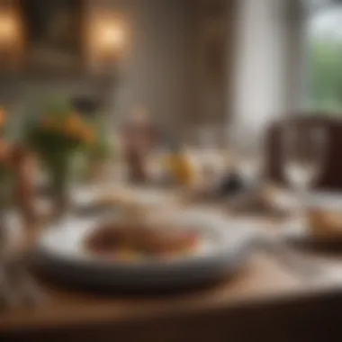 An Elegant Table Setting Elegant table setting for a romantic dinner