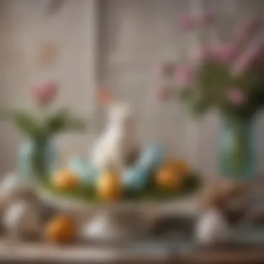 Nostalgic Vintage Repurposed Decorations Repurposed vintage items bringing a nostalgic touch to Easter decor