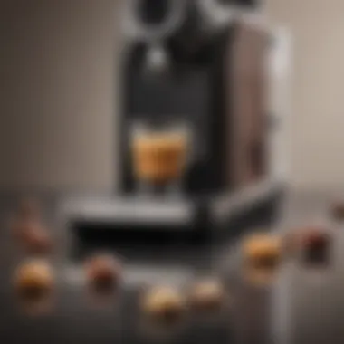 Nespresso machine showcasing its compact design and features