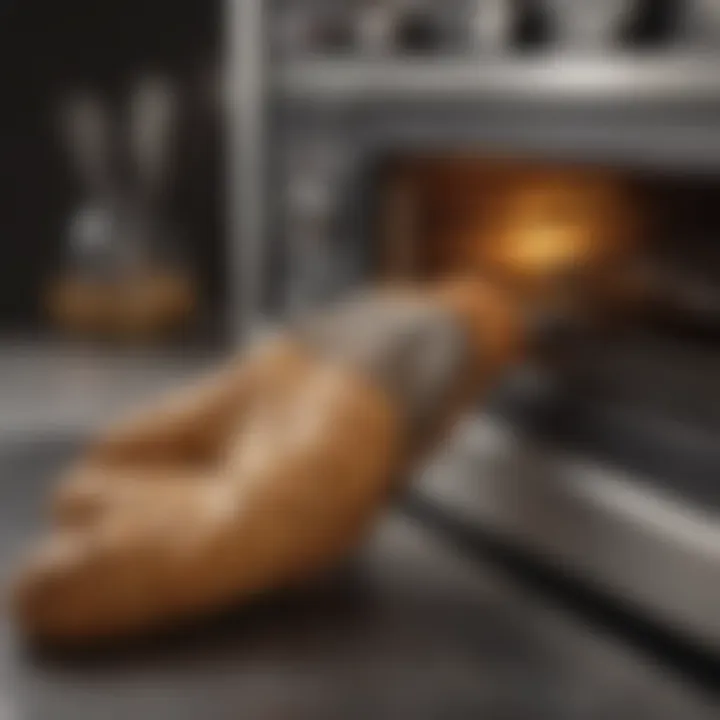 Practical tips for maintaining oven mitts displayed visually