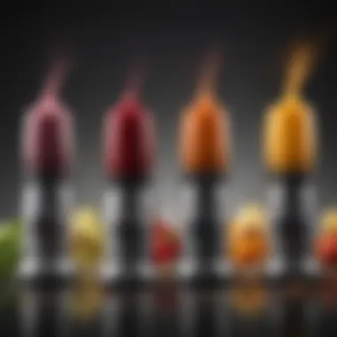 An array of blenders highlighting various blending powers for hot applications.