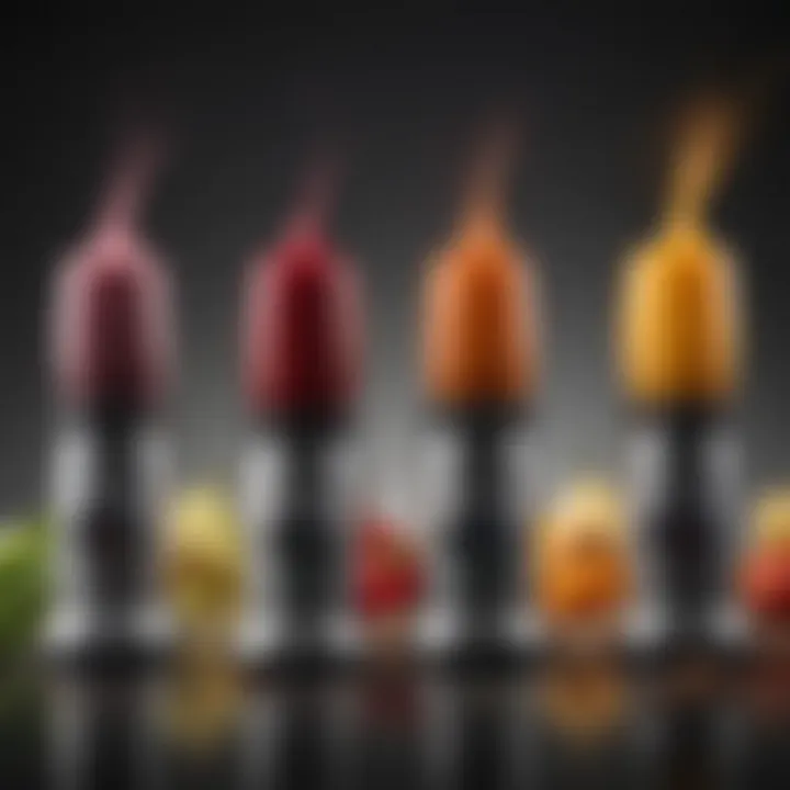 An array of blenders highlighting various blending powers for hot applications.