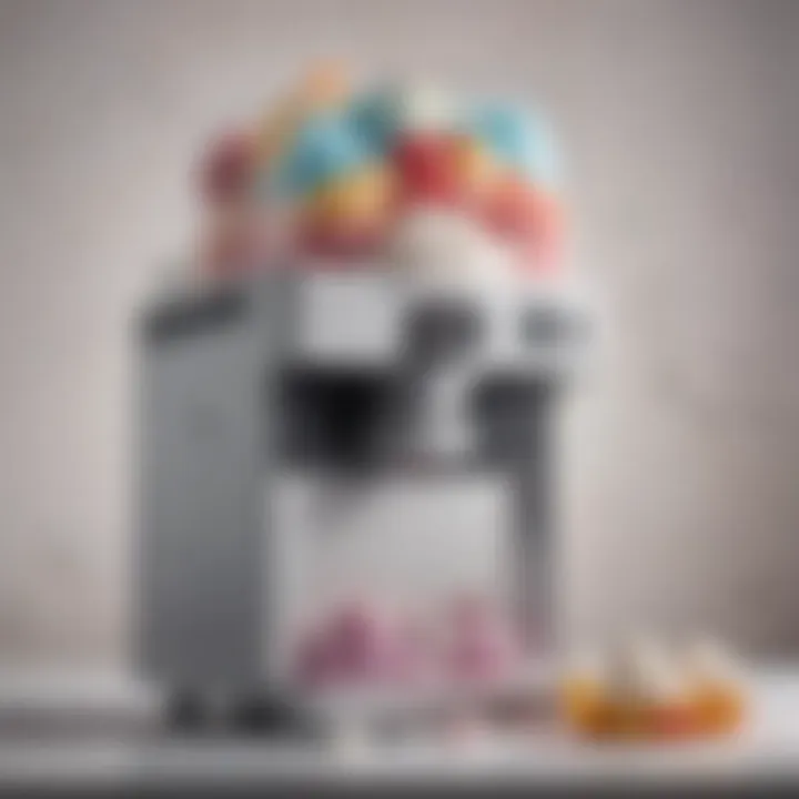 An advanced shaved ice cream machine highlighting modern technology and features