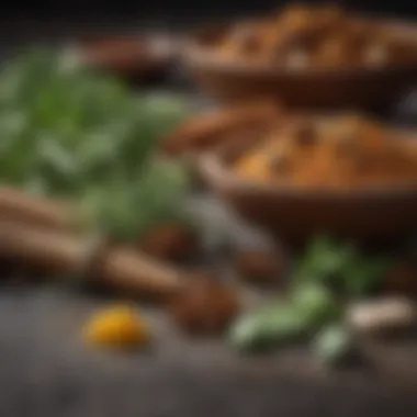 Essential Herbs and Spices A close-up of herbs and spices arranged elegantly