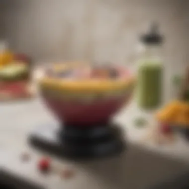 Premium Smoothie Bowl Maker in Action High-quality smoothie bowl maker on a kitchen counter